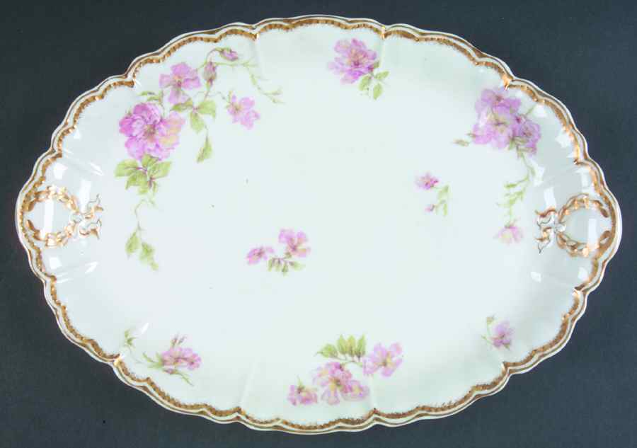 Schleiger 59g 12" Oval Serving Platter by Haviland-1