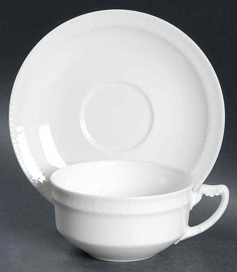 Schleiger 6 Flat Cup & Saucer Set by Haviland-1