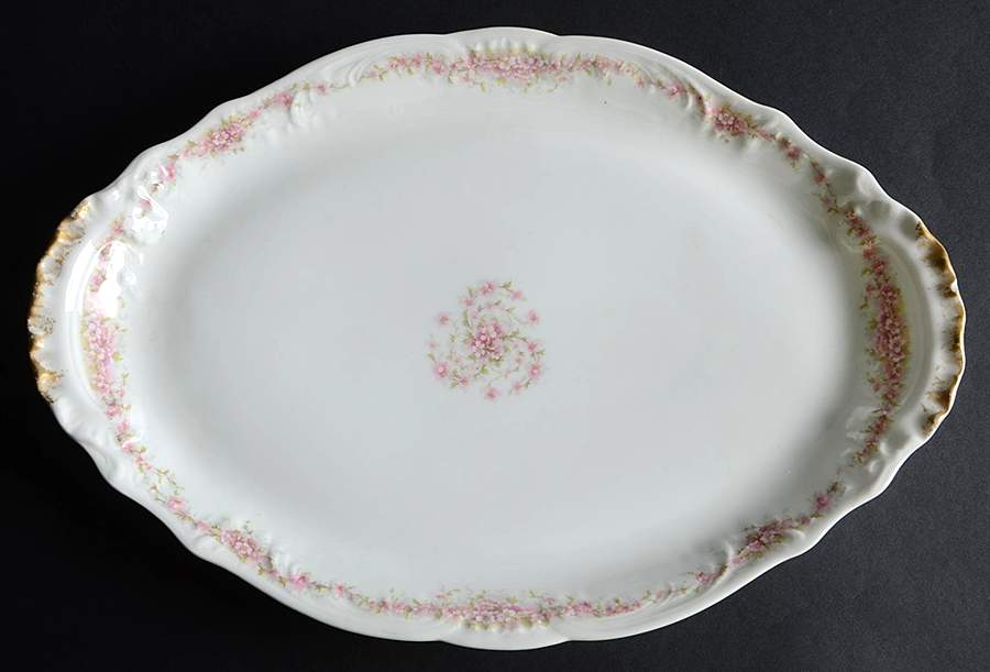Schleiger 601e 14" Oval Serving Platter by Haviland-1