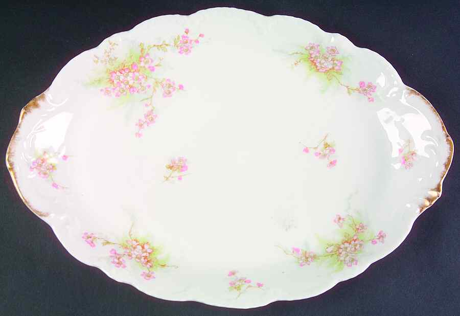 Schleiger 609b 14" Oval Serving Platter by Haviland-1