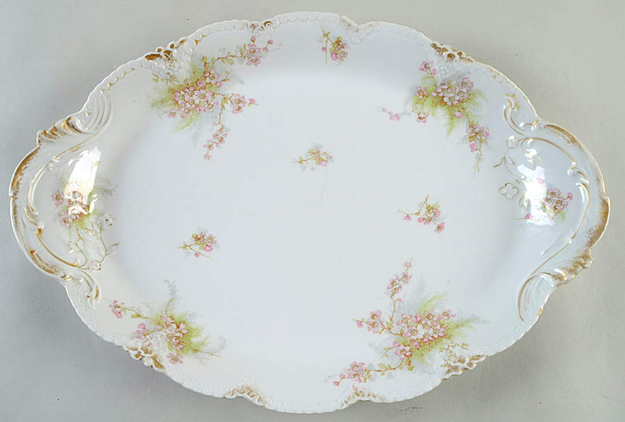 Schleiger 609e 16" Oval Serving Platter by Haviland-1