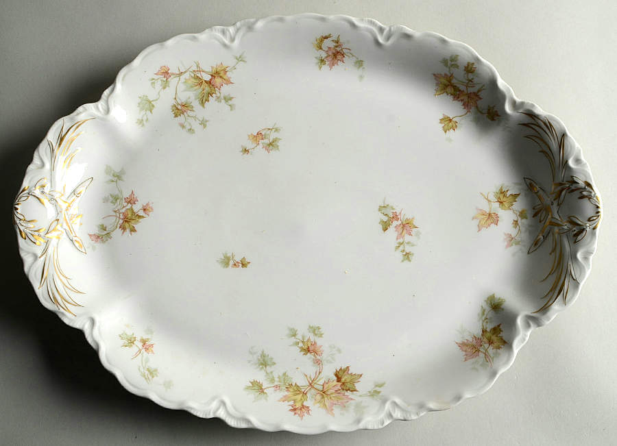 Schleiger 60A 16" Oval Serving Platter by Haviland-1