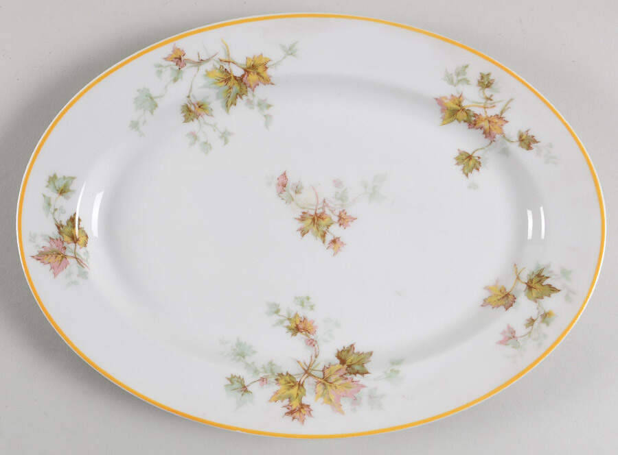 Schleiger 60B 11" Oval Serving Platter by Haviland-1