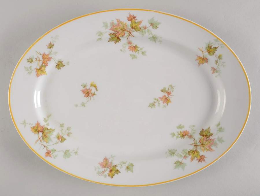Schleiger 60B 13" Oval Serving Platter by Haviland-1