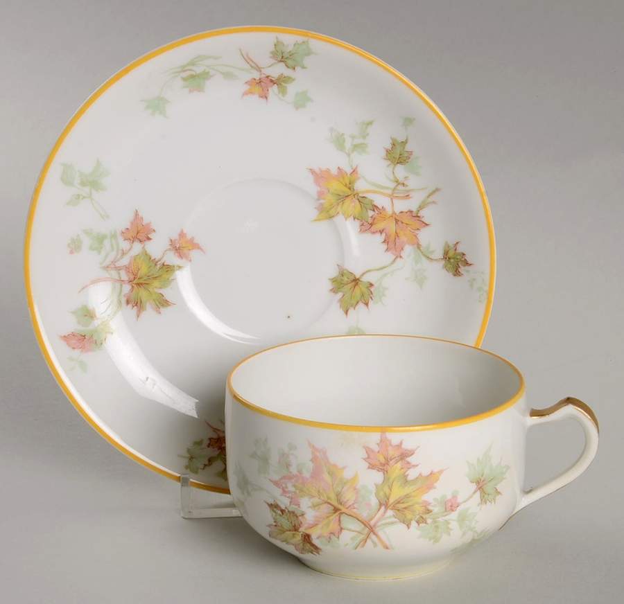 Schleiger 60B Flat Cup & Saucer Set by Haviland-1