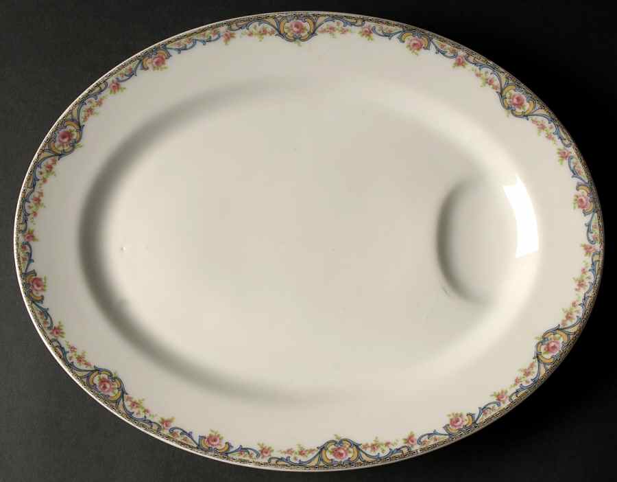 Schleiger 614 13" Oval Serving Platter by Haviland-1