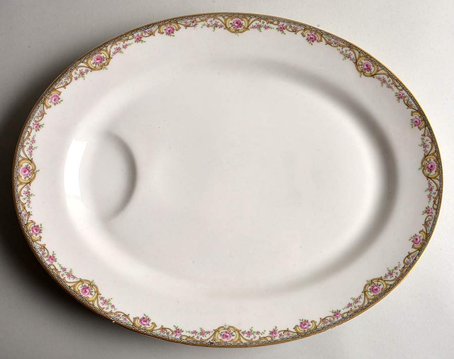 Schleiger 614a 15" Oval Serving Platter by Haviland-1