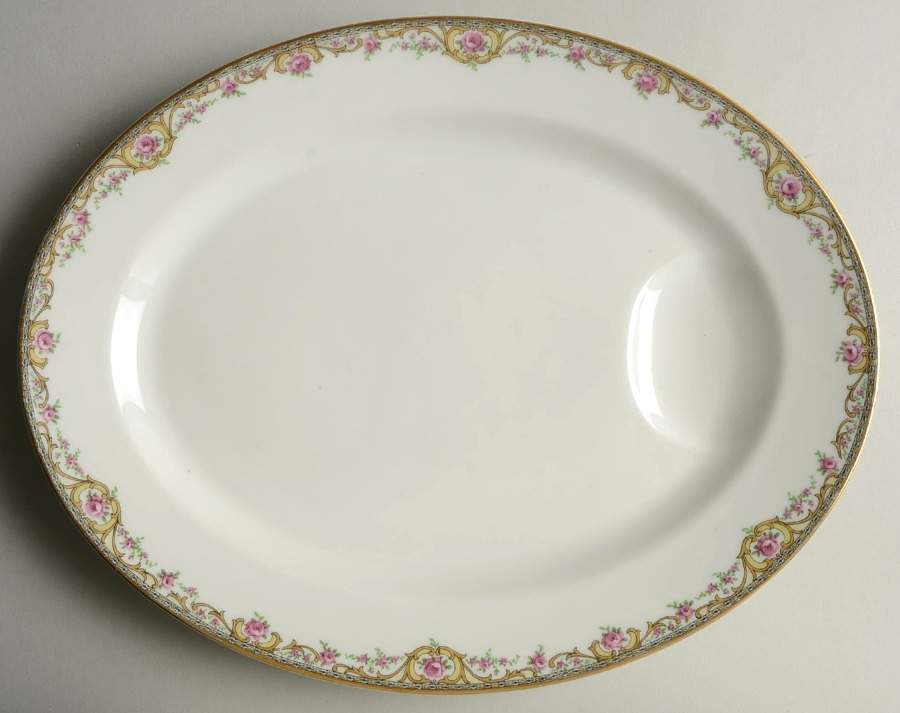 Schleiger 614a 13" Oval Serving Platter by Haviland-1