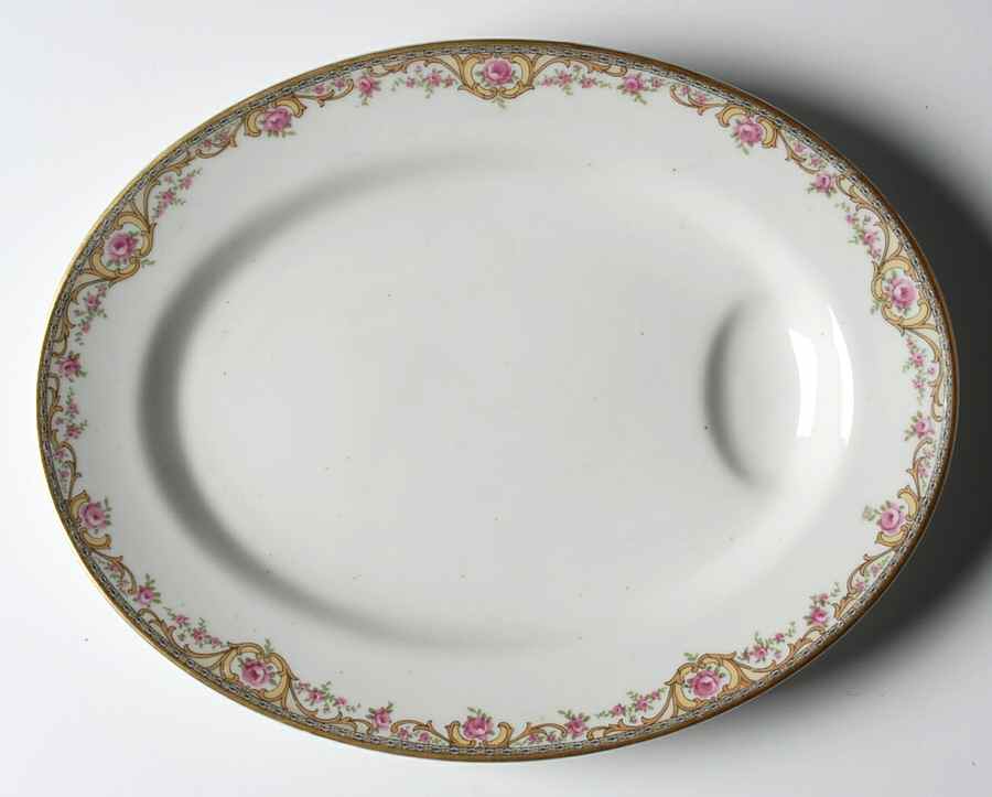 Schleiger 614a 11" Oval Serving Platter by Haviland-1