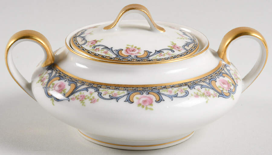 Schleiger 614E Sugar Bowl & Lid by Haviland-1