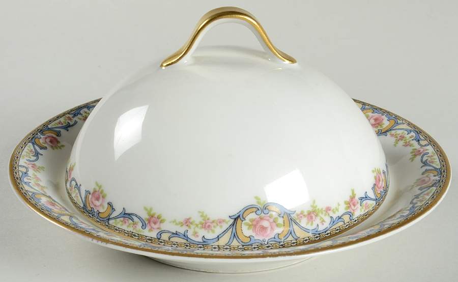 Schleiger 614E Round Covered Butter by Haviland-1