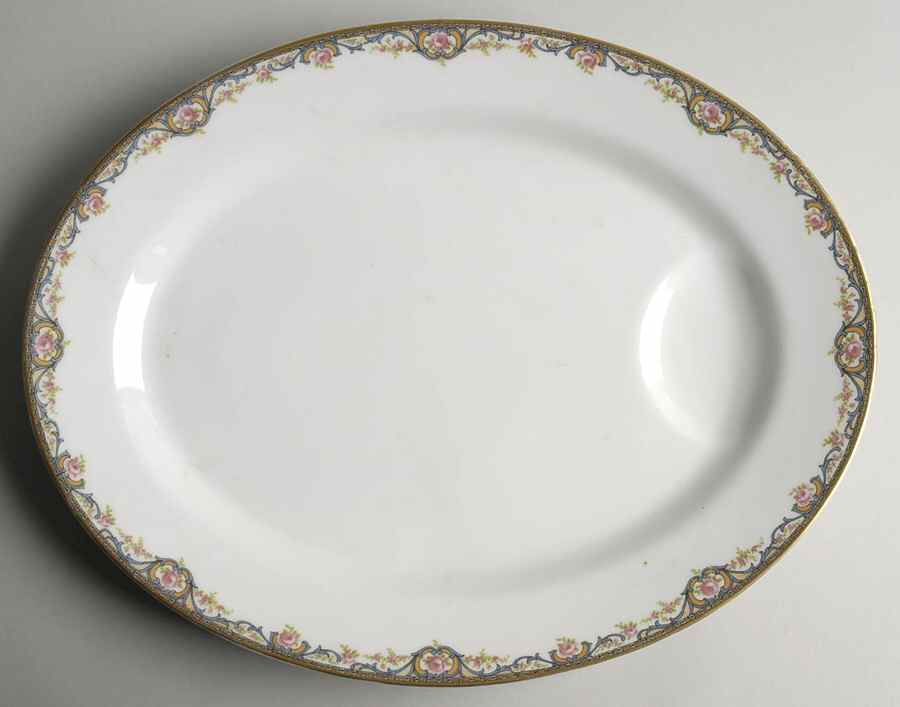 Schleiger 614E 15" Oval Serving Platter by Haviland-1