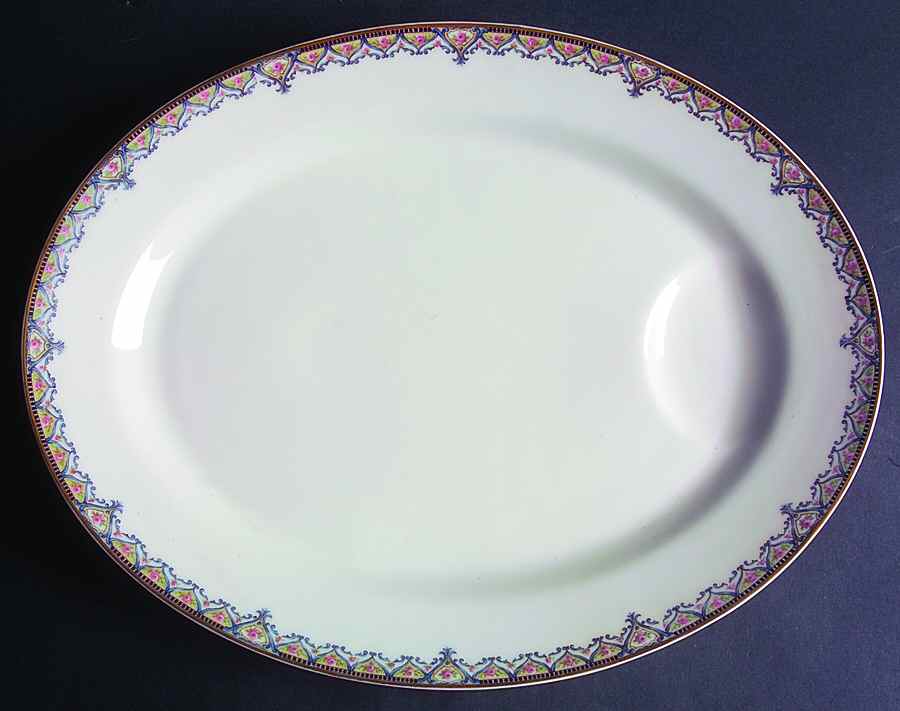 Schleiger 617a 16" Oval Serving Platter by Haviland-1