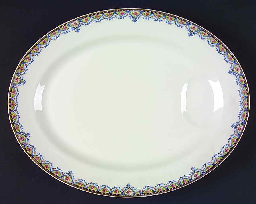 Schleiger 617a 13" Oval Serving Platter by Haviland-1