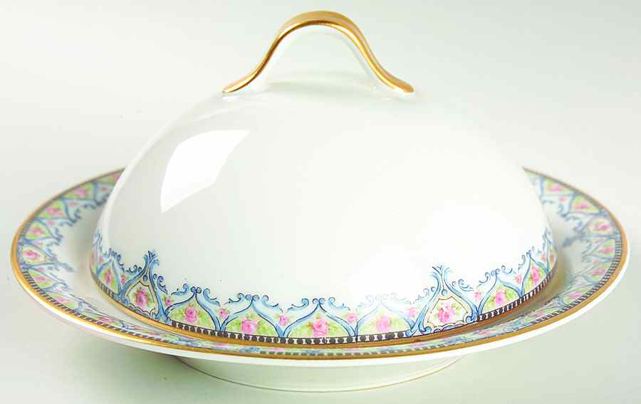 Schleiger 617a Round Covered Butter by Haviland-1