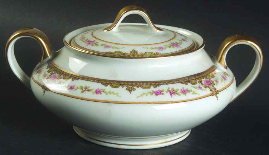 Schleiger 618 Sugar Bowl & Lid by Haviland-1