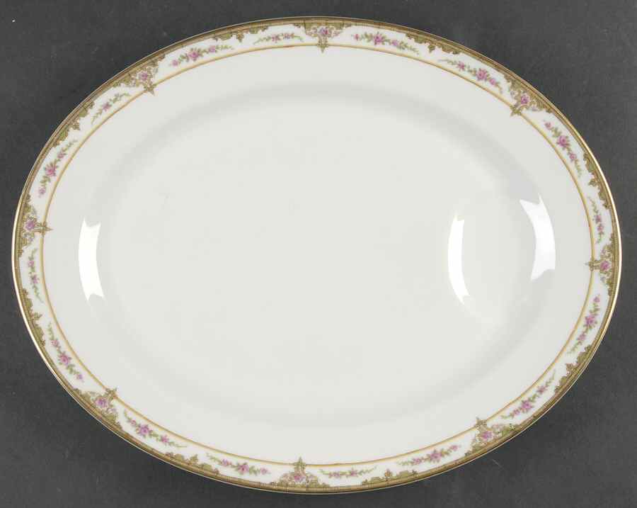 Schleiger 618 13" Oval Serving Platter by Haviland-1