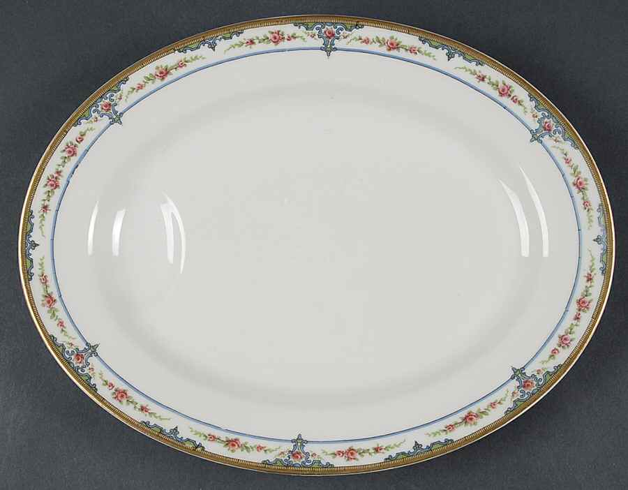 Schleiger 618a 11" Oval Serving Platter by Haviland-1