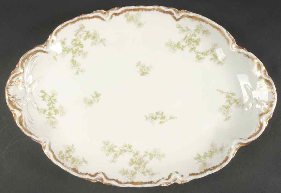 Schleiger 61G 15" Oval Serving Platter by Haviland-1