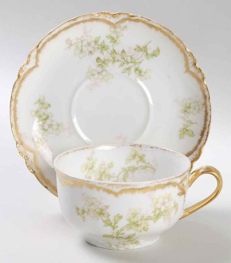 Schleiger 61G Flat Cup & Saucer Set by Haviland-1