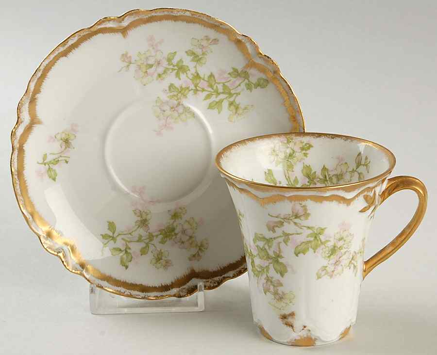 Schleiger 61G Chocolate Cup & Saucer Set by Haviland-1
