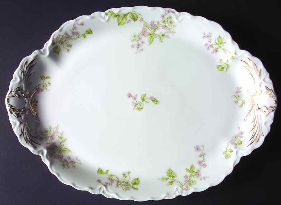 Schleiger 62 16" Oval Serving Platter by Haviland-1