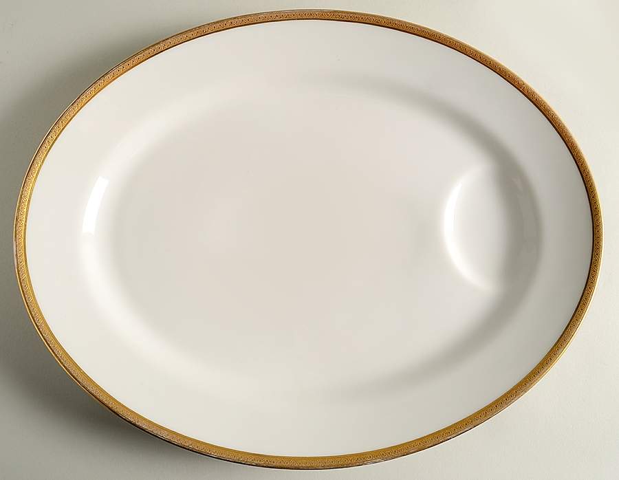 Schleiger 623 15" Oval Serving Platter by Haviland-1