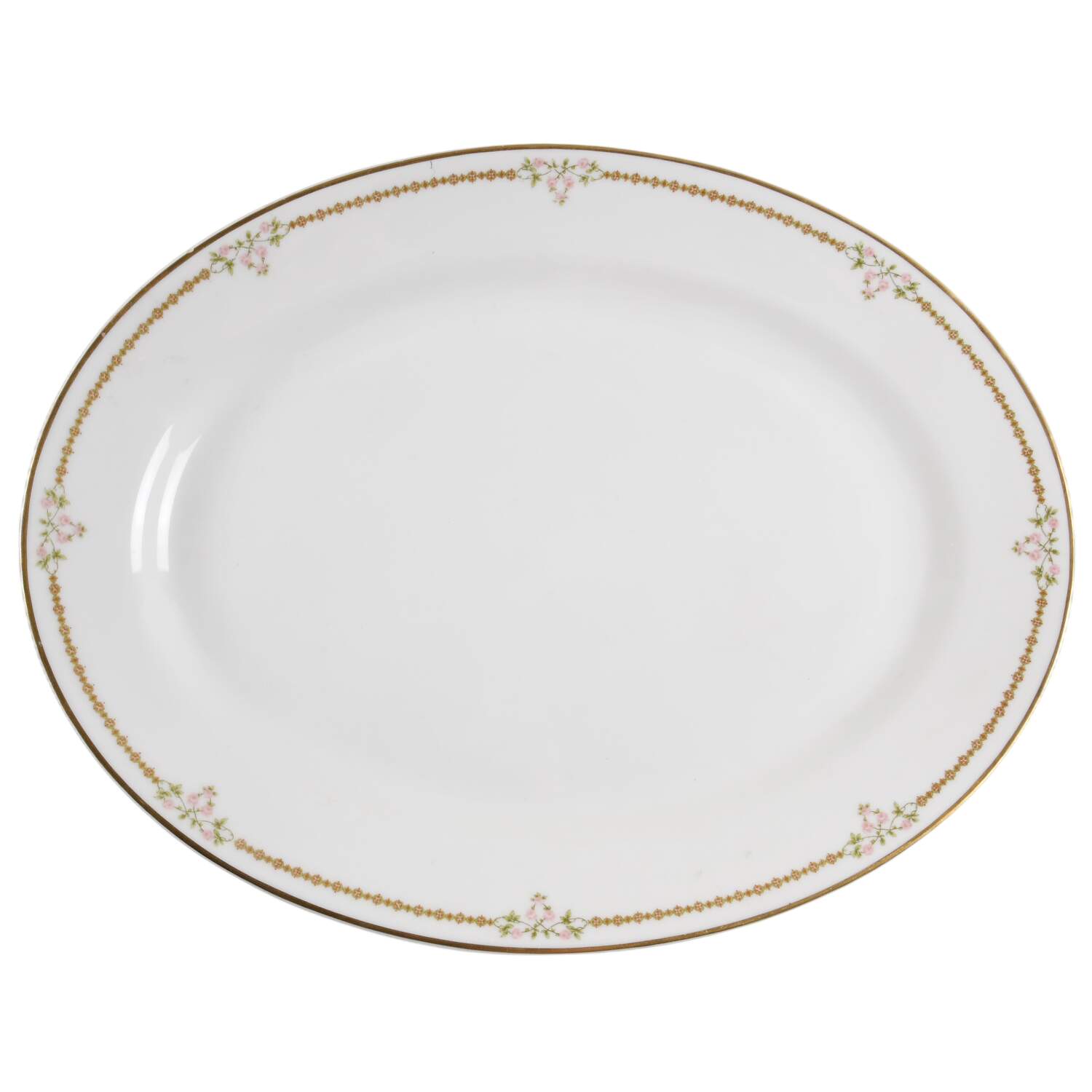 Schleiger 624 15" Oval Serving Platter by Haviland-1