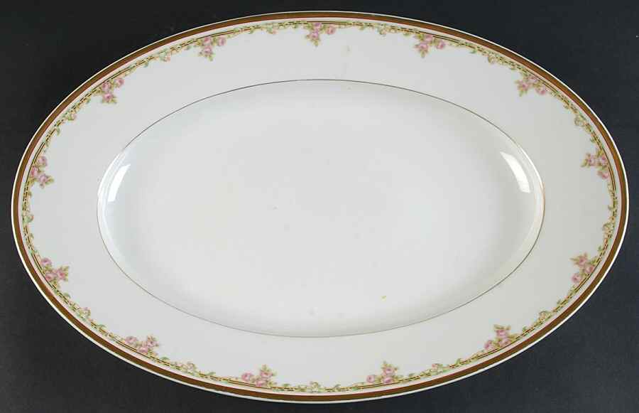 Schleiger 625 18" Oval Serving Platter by Haviland-1