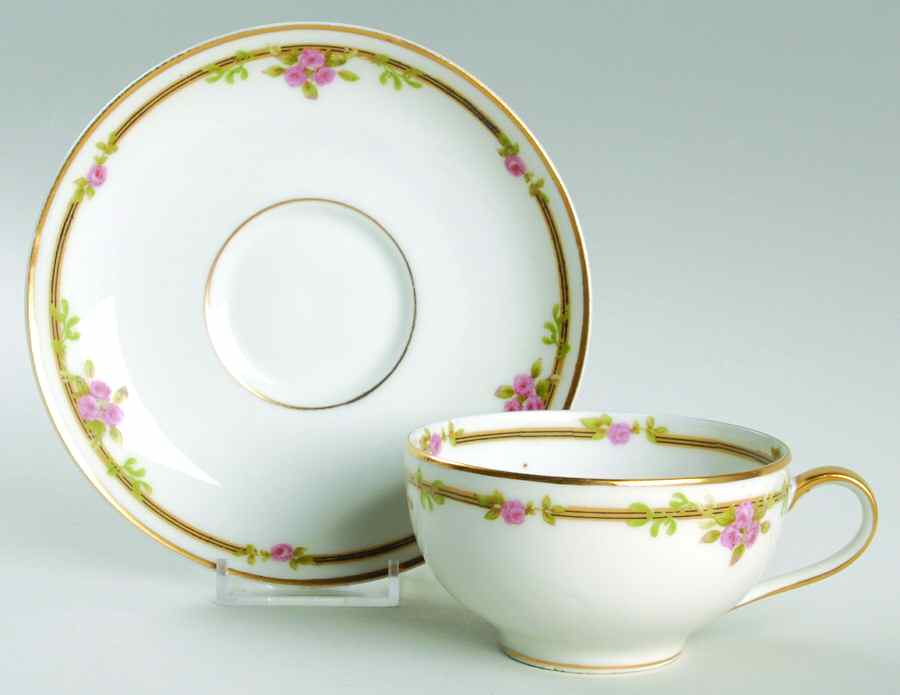 Schleiger 625A Oversized Cup & Saucer Set by Haviland-1