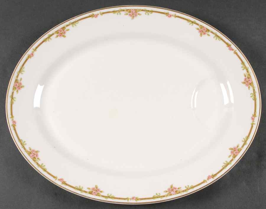 Schleiger 625A 15" Oval Serving Platter by Haviland-1