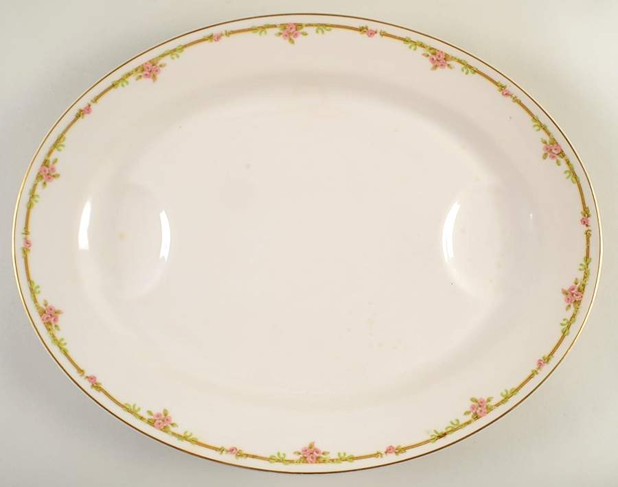 Schleiger 625A 18" Oval Serving Platter by Haviland-1