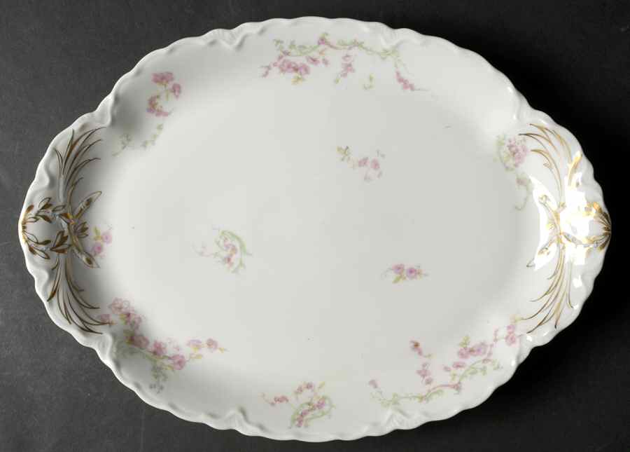 Schleiger 63 13" Oval Serving Platter by Haviland-1