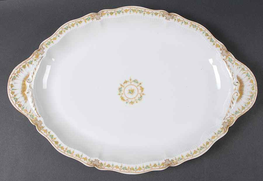 Schleiger 630a 16" Oval Serving Platter by Haviland-1