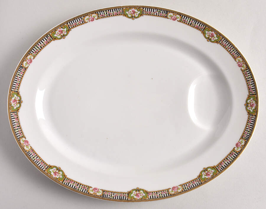 Schleiger 631 13" Oval Serving Platter by Haviland-1