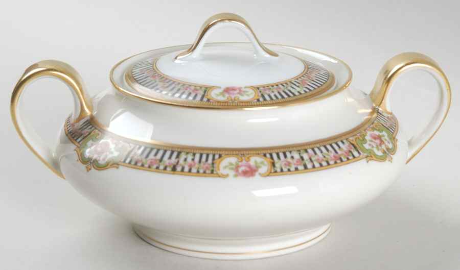 Schleiger 631 Sugar Bowl & Lid by Haviland-1