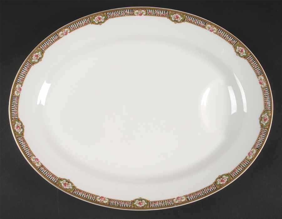Schleiger 631 15" Oval Serving Platter by Haviland-1