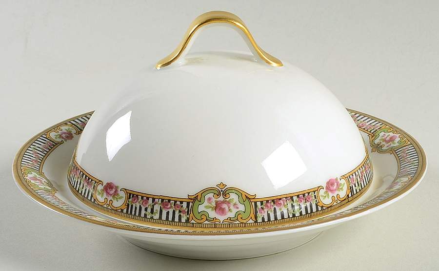 Schleiger 631 Round Covered Butter by Haviland-1