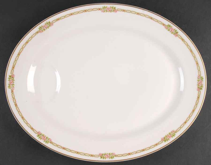 Schleiger 635 15" Oval Serving Platter by Haviland-1