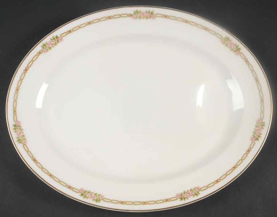 Schleiger 635 13" Oval Serving Platter by Haviland-1