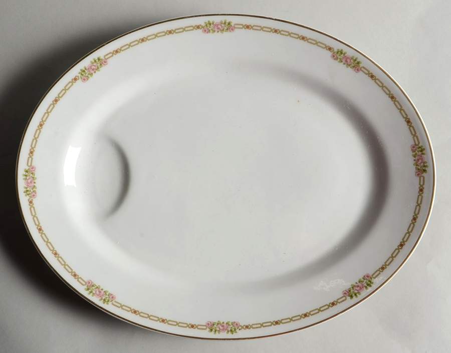 Schleiger 635 16" Oval Serving Platter by Haviland-1