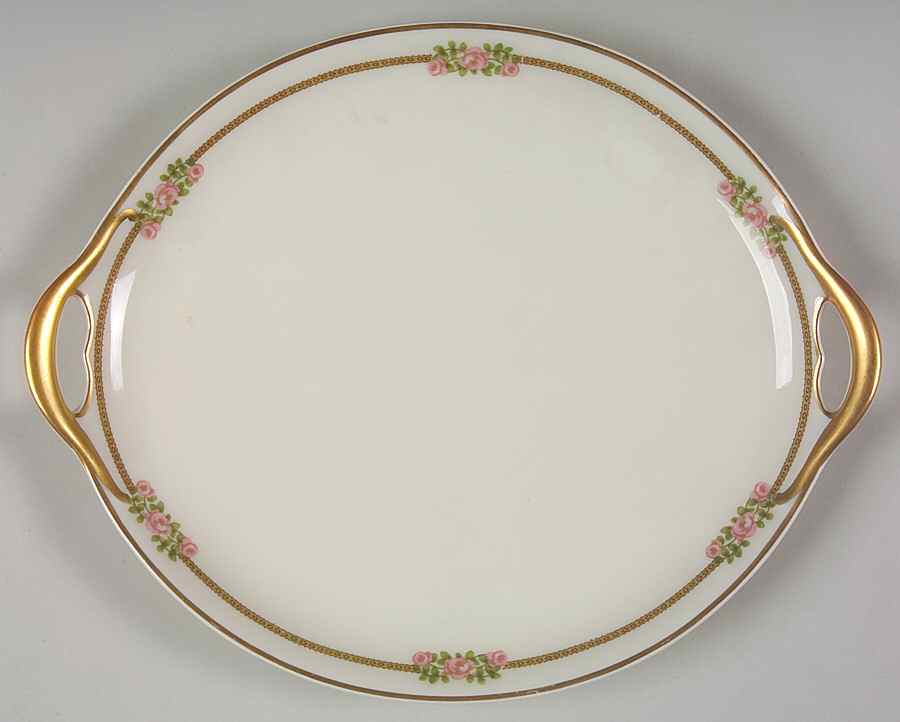 Schleiger 636A Handled Cake Plate by Haviland-1