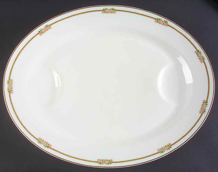 Schleiger 636A 17" Oval Serving Platter by Haviland-1