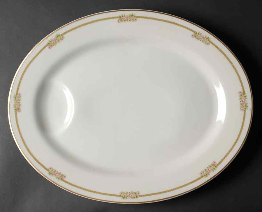 Schleiger 636A 15" Oval Serving Platter by Haviland-1