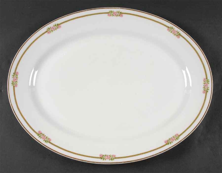Schleiger 636A 16" Oval Serving Platter by Haviland-1