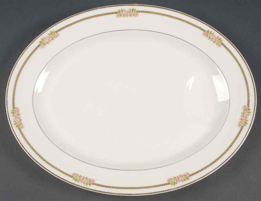 Schleiger 636A 13" Oval Serving Platter by Haviland-1