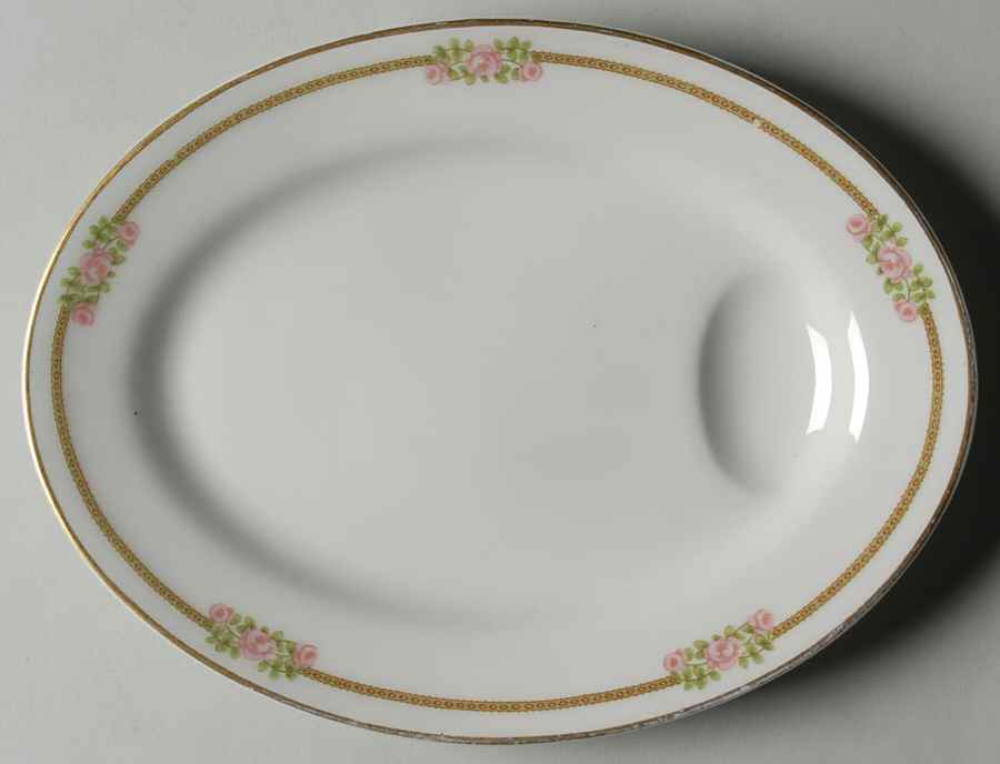 Schleiger 636A 10" Oval Serving Platter by Haviland-1