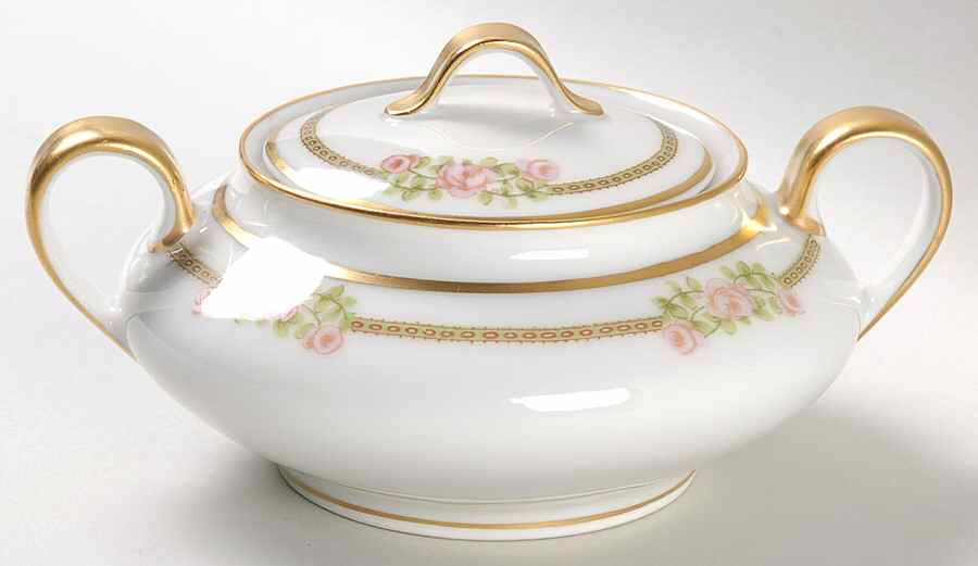 Schleiger 636A Sugar Bowl & Lid by Haviland-1