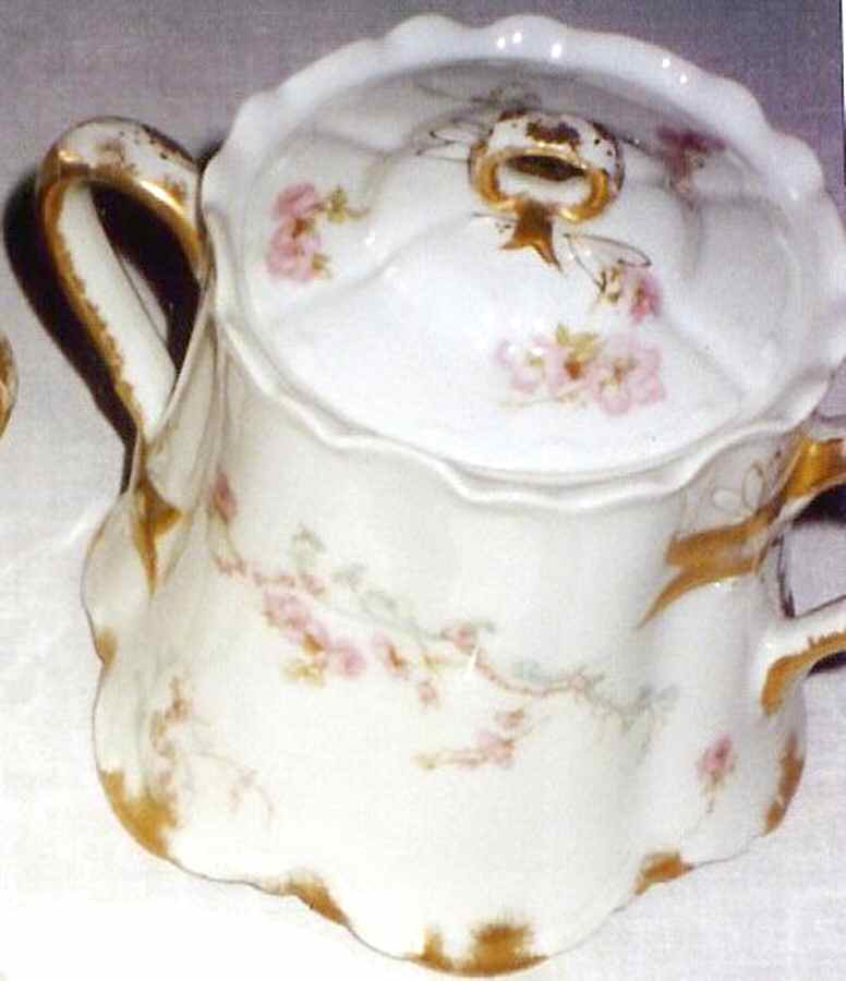 Schleiger 63B Sugar Bowl & Lid by Haviland-1