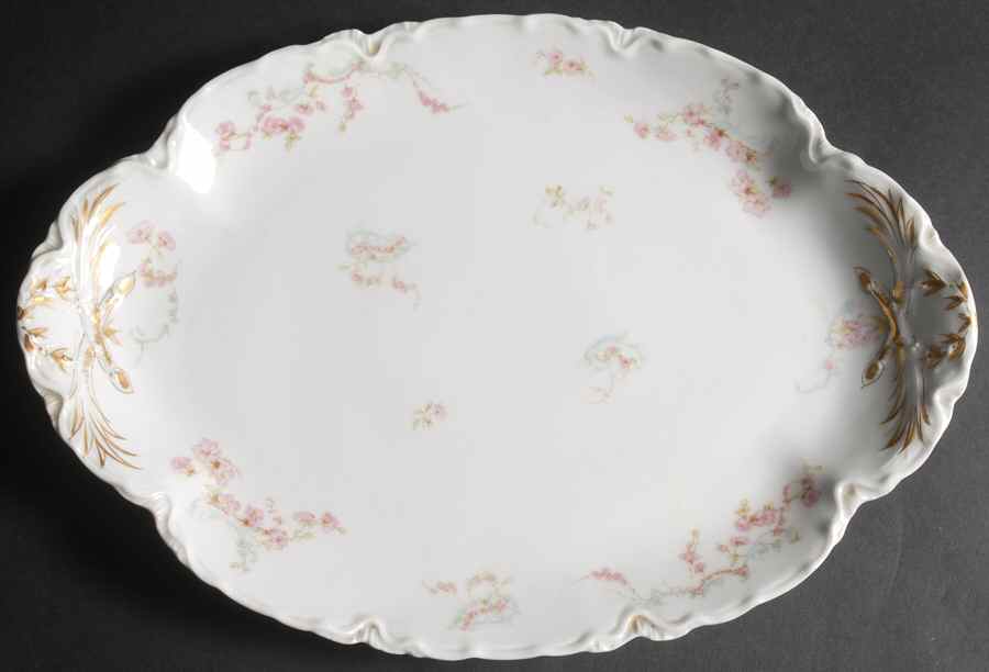 Schleiger 63B 15" Oval Serving Platter by Haviland-1